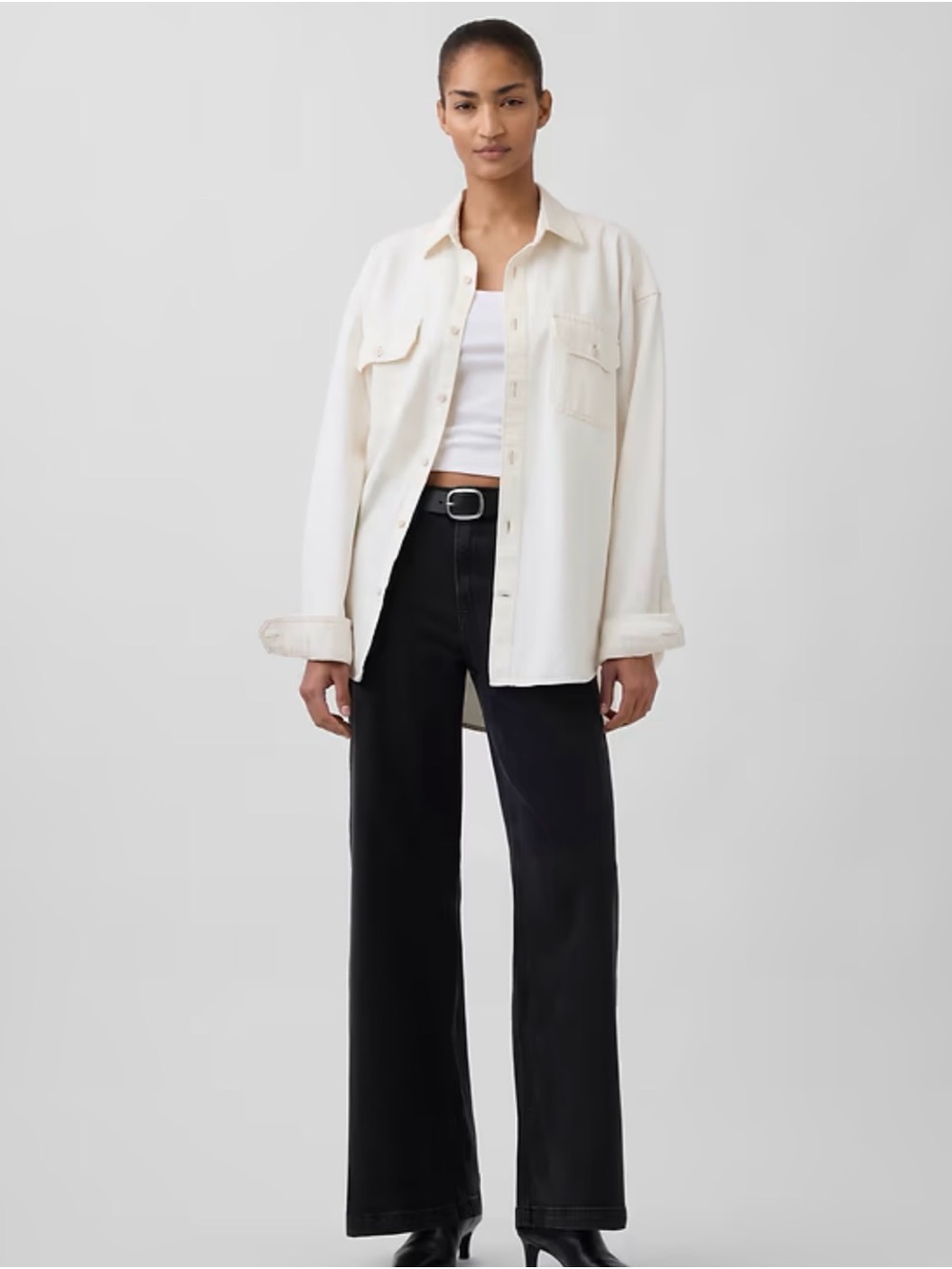 GAP Black Wide-Leg Women’s Jeans - Classic High-Rise